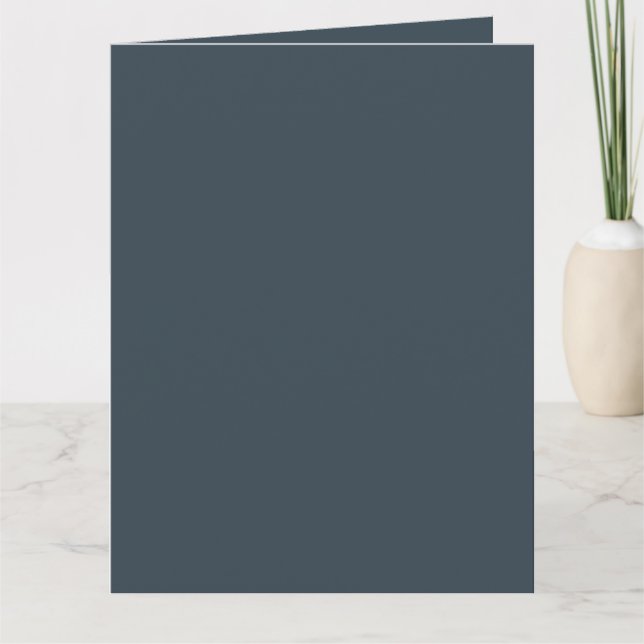Create Your Own dark grey Folded Greeting Card (Front)