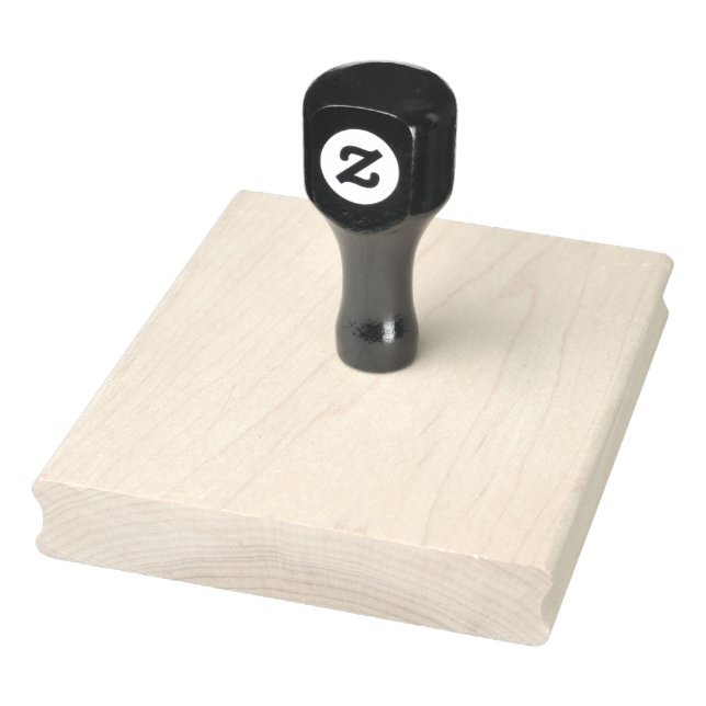 Create Your Own Design 4" x 5" Maple Wood Art  Rubber Stamp (Stamp)