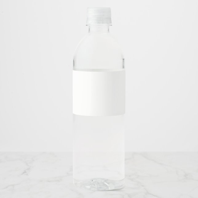 Create Your Own Design (8" x 2.125") Water Bottle Label (Front)