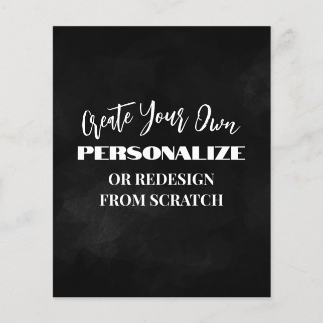 Create Your Own - Design a Custom Flyer (Front)