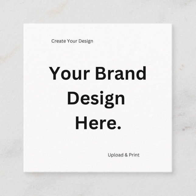 Create Your Own Design and Print Calling Card (Front)