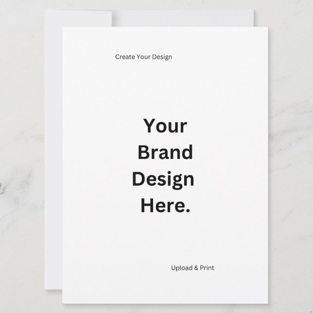 Create Your Own Design and Print Flat Card (Front)