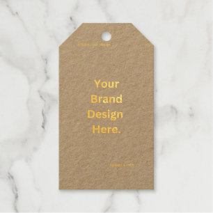 Create Your Own Design and Print Foil Gift Tag