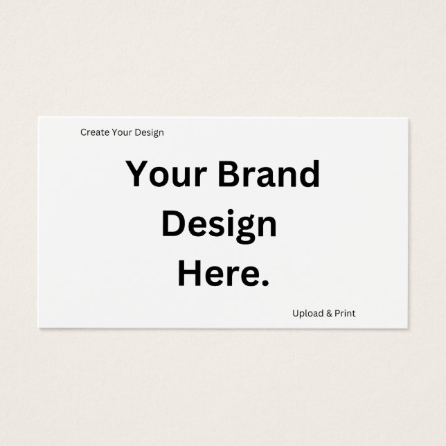 Create Your Own Design and Print Profile Card (Front)