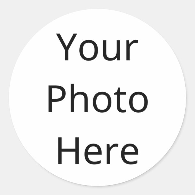 Create your own design classic round sticker (Front)