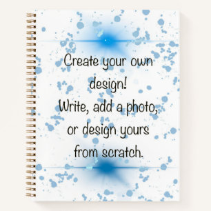 Create Your Own Design Custom Photo & Text Spiral Notebook