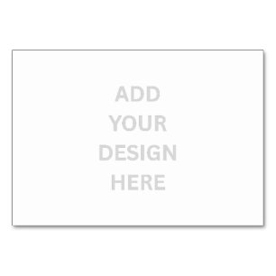 Create Your Own Design Custom Table Card