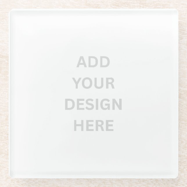 Create Your Own Design Glass Trivet Glass Coaster (Front)