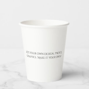 Create Your Own Design Graphics Photo Message Paper Cups