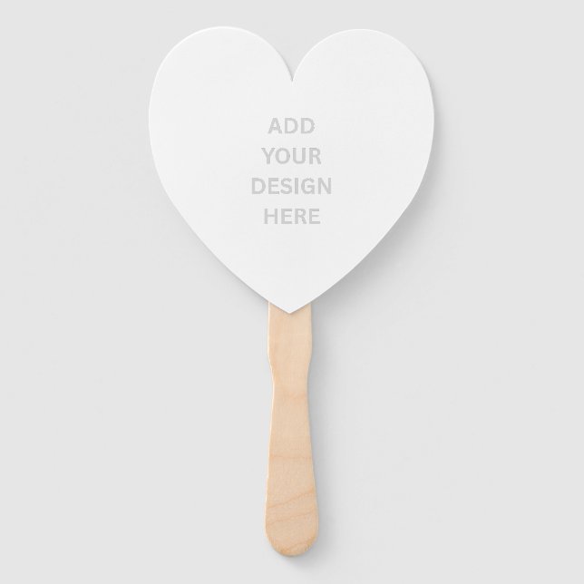 Create Your Own Design Heart Program Fan (Front)
