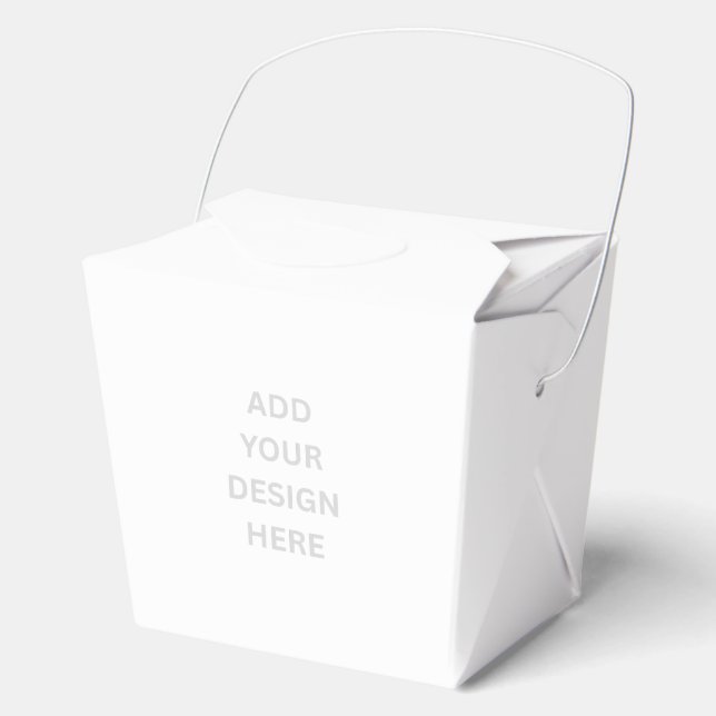 Create Your Own Design Medium Take Out Favour Box (Front)