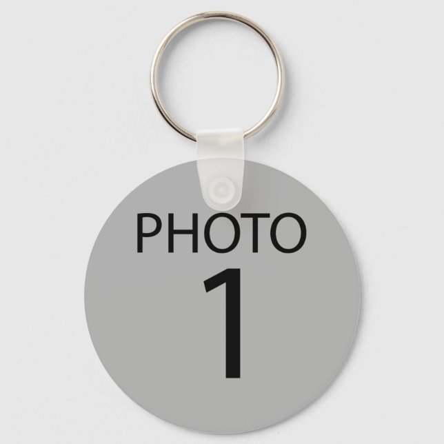 Create your own design PHOTO Keychain (Front)