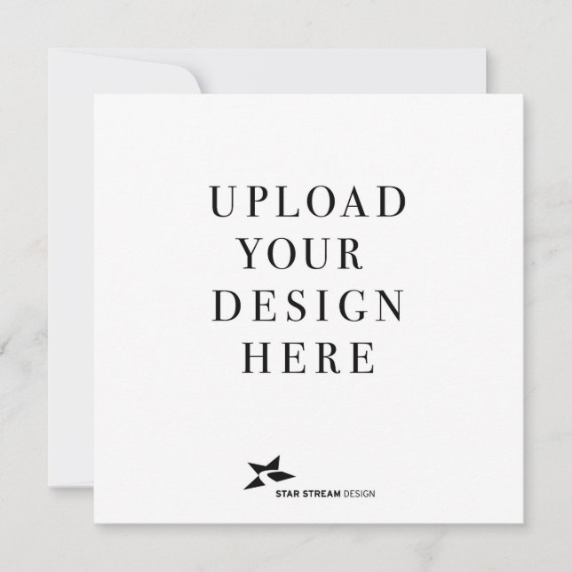 Create Your Own Design Square Invitation (Front)