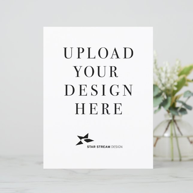 Create Your Own Design Vertical Paper Sheet (Standing Front)