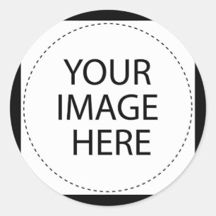 CREATE YOUR OWN - DESIGN YOUR OWN - BLANK CLASSIC ROUND STICKER
