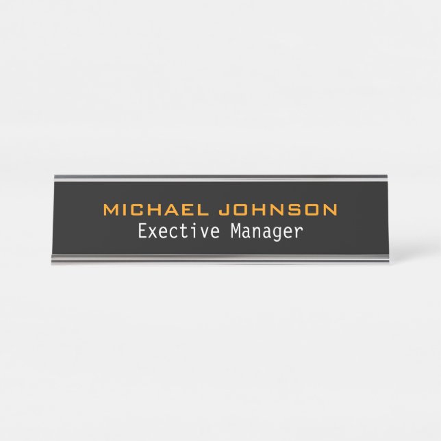Create Your Own Desk Name Plate (Front)
