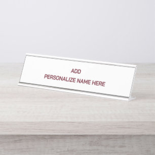 Create Your Own Desk Name Plate