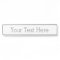 Create Your Own Desk Name Plate (2" x 8"), Silver