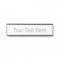 Create Your Own Desk Name Plate (2" x 8"), Silver