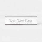 Create Your Own Desk Name Plate (2" x 8"), Silver