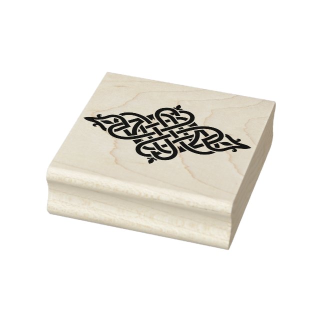 Create Your Own Diamond Shaped Celtic Knot Hearts Rubber Stamp (Stamp)