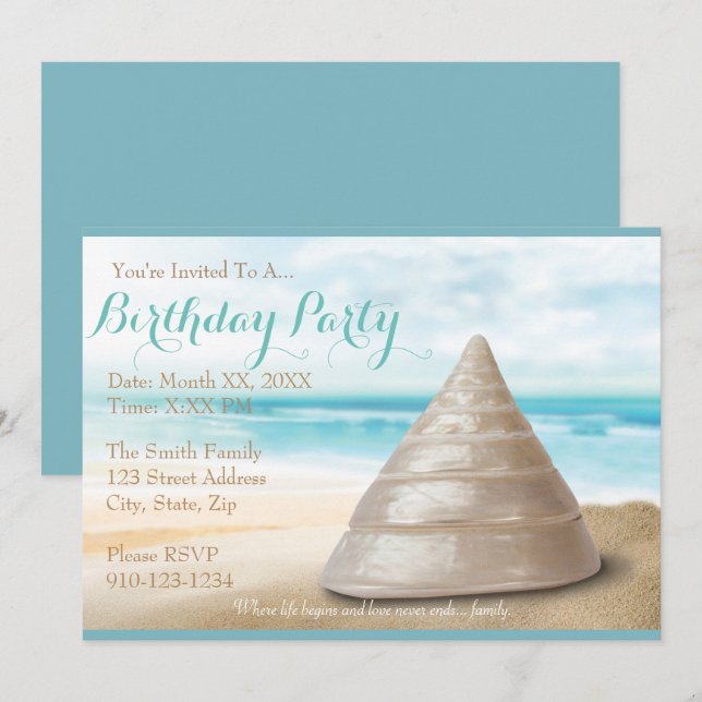 Create Your Own Dinner Party Invitation (Front/Back)