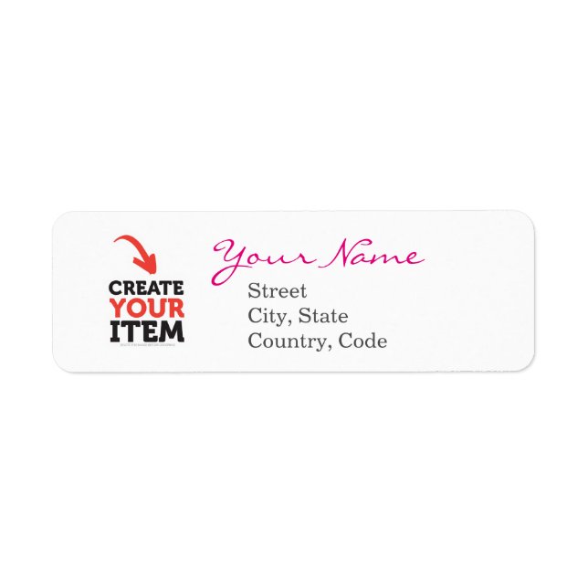 Create-your-Own DIY Address Labels Editable (Front)