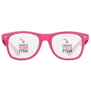 CREATE-YOUR-OWN DIY Custom design bachelorette Retro Sunglasses