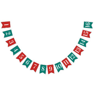 CREATE-YOUR-OWN DIY Custom TEXT christmas Bunting Flags