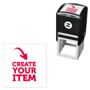 CREATE-YOUR-OWN DIY Custom upload design Black Self-inking Stamp