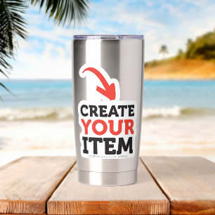 CREATE-YOUR-OWN DIY Custom upload design Insulated Tumbler