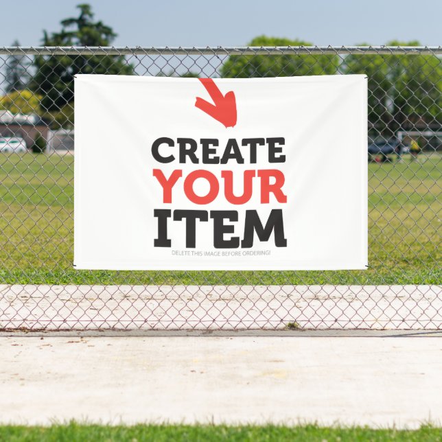 CREATE-YOUR-OWN DIY Custom upload design Vinyl Banner (Insitu)