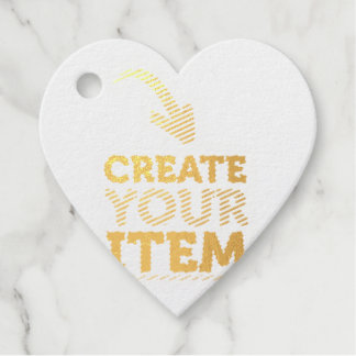 CREATE-YOUR-OWN DIY Custom upload heart wedding Favour Tags