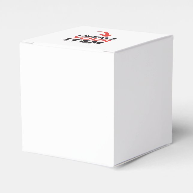 CREATE-YOUR-OWN DIY Custom upload wedding design Favor Box (Front Side)