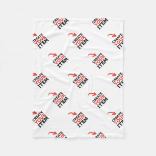 CREATE-YOUR-OWN DIY Custom upload your design Fleece Blanket