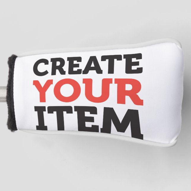CREATE-YOUR-OWN DIY Custom upload your design Golf Head Cover (Front)