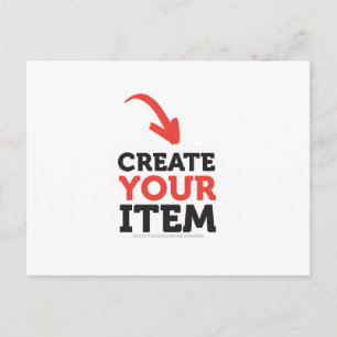 CREATE-YOUR-OWN DIY Custom upload your design Postcard