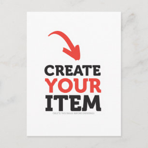 CREATE-YOUR-OWN DIY Custom upload your design Postcard