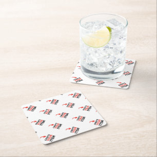 CREATE-YOUR-OWN DIY Custom upload your design Square Paper Coaster