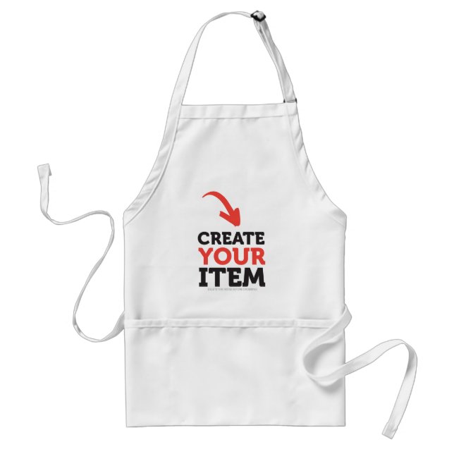 CREATE-YOUR-OWN DIY Custom upload your design Standard Apron (Front)