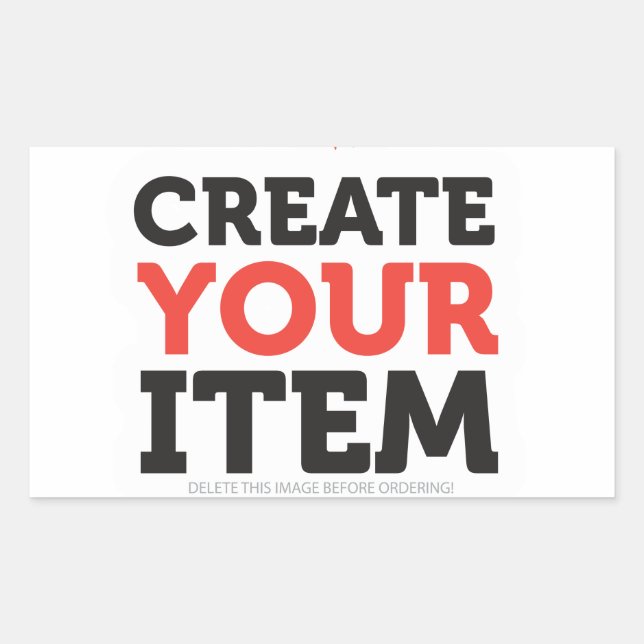 CREATE-YOUR-OWN DIY Custom upload your design Sticker (Front)