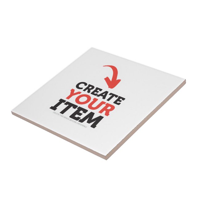 CREATE-YOUR-OWN DIY Custom upload your design Tile (Side)