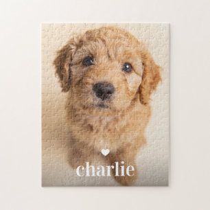 Create Your Own Dog Name Full Frame Photo Jigsaw Puzzle