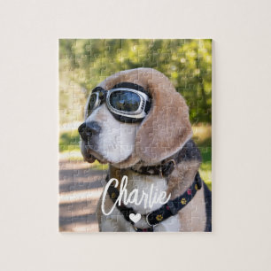 Create Your Own Dog Name Photo Jigsaw Puzzle