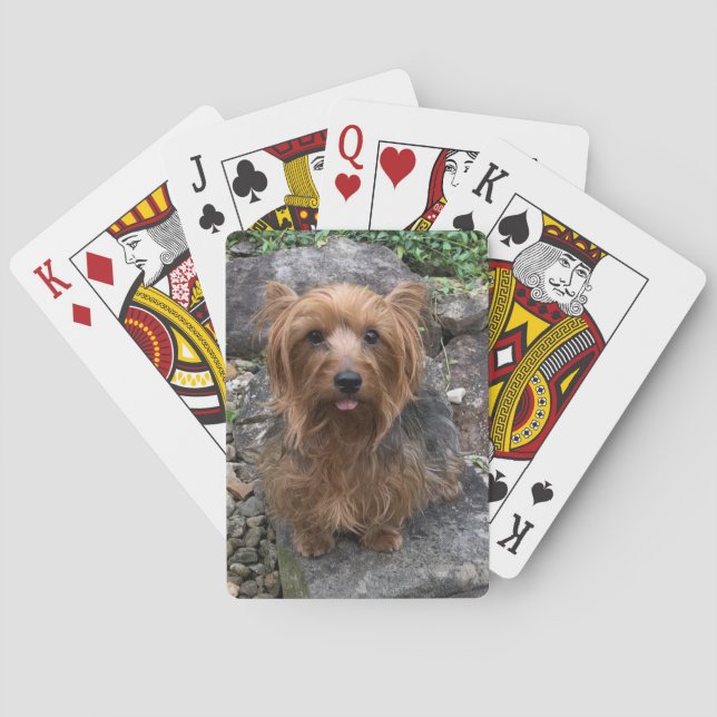 Create Your Own Dog Photo Custom Pet Playing Cards (Back)