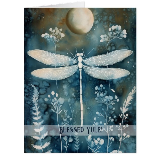 Create Your Own Dragonfly Moon Winter Solstice (Front)