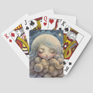 Create Your Own Dreaming Titania in the Clouds Playing Cards