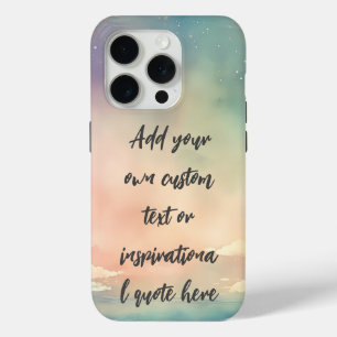 Create Your Own Dreamy Ocean Motivational Quote iPhone 15 Pro Case