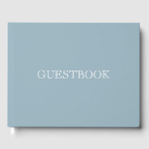 Create Your Own - Dusty Blue Guest Book