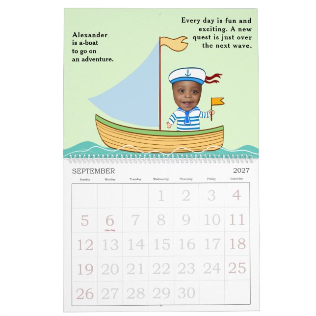 Create Your Own Easy Story Book Adventure Calendar (Sep 2027)